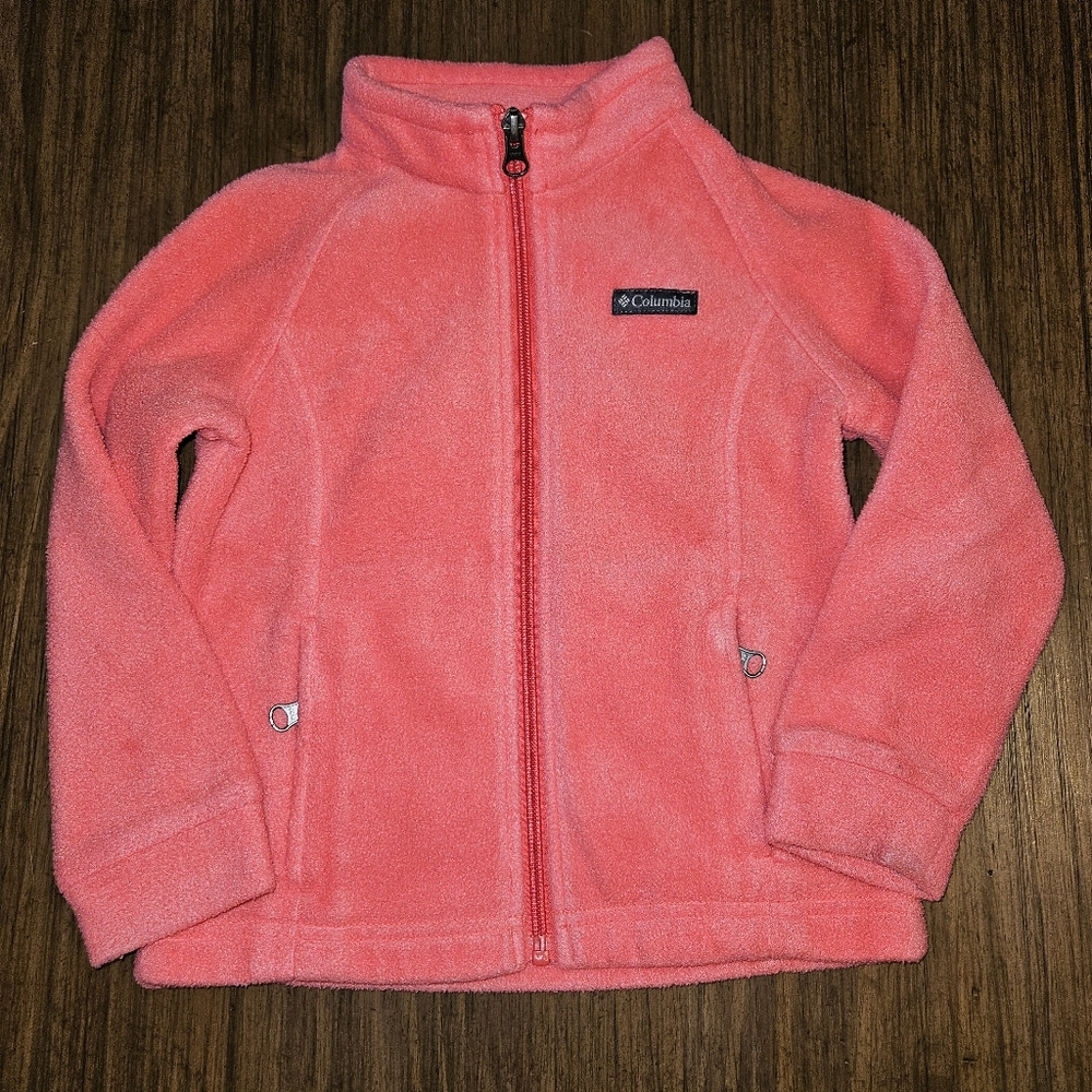 Columbia Girls Fleece Pink Jacket Size 4T